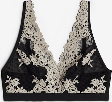 INTIMISSIMI Triangel BH 'Pretty Flowers' in Schwarz: predná strana