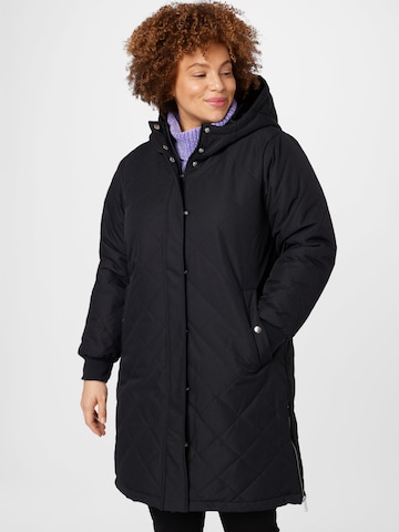 Vero Moda Curve Zimná bunda 'Louise' - Čierna: predná strana