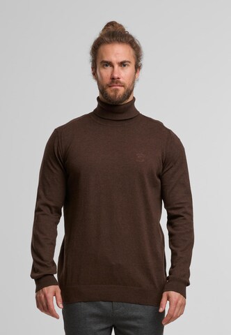 INDICODE JEANS Pullover 'Van Paul' in Braun: Vorderseite