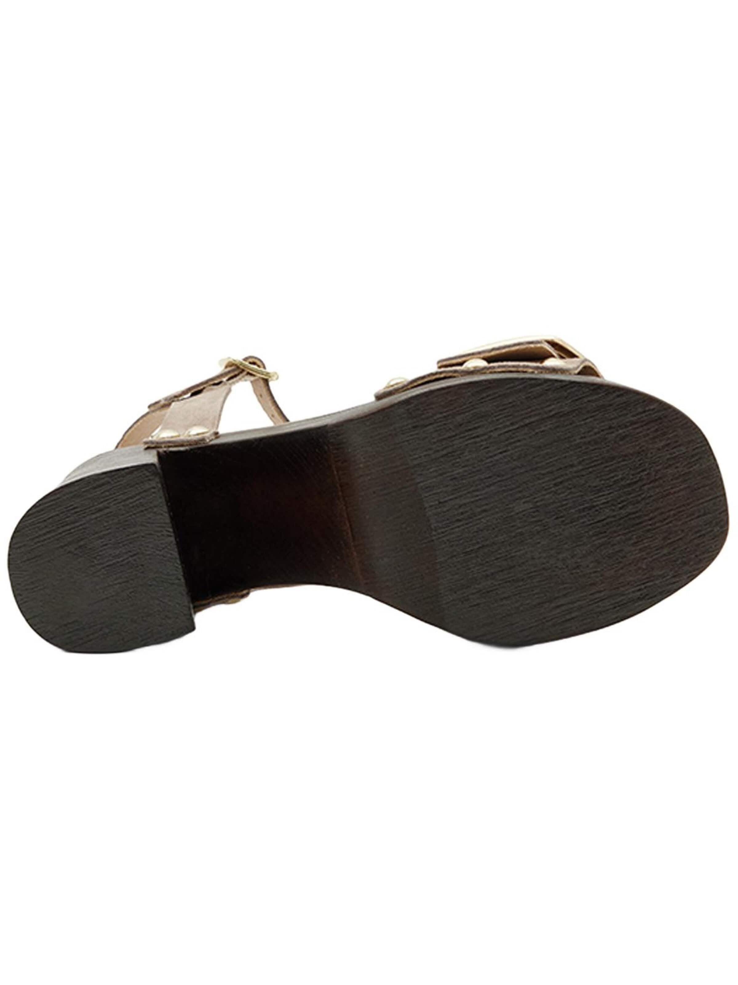 Desa Sandalen met riem 'Plateau-Sandalen' in Grijs