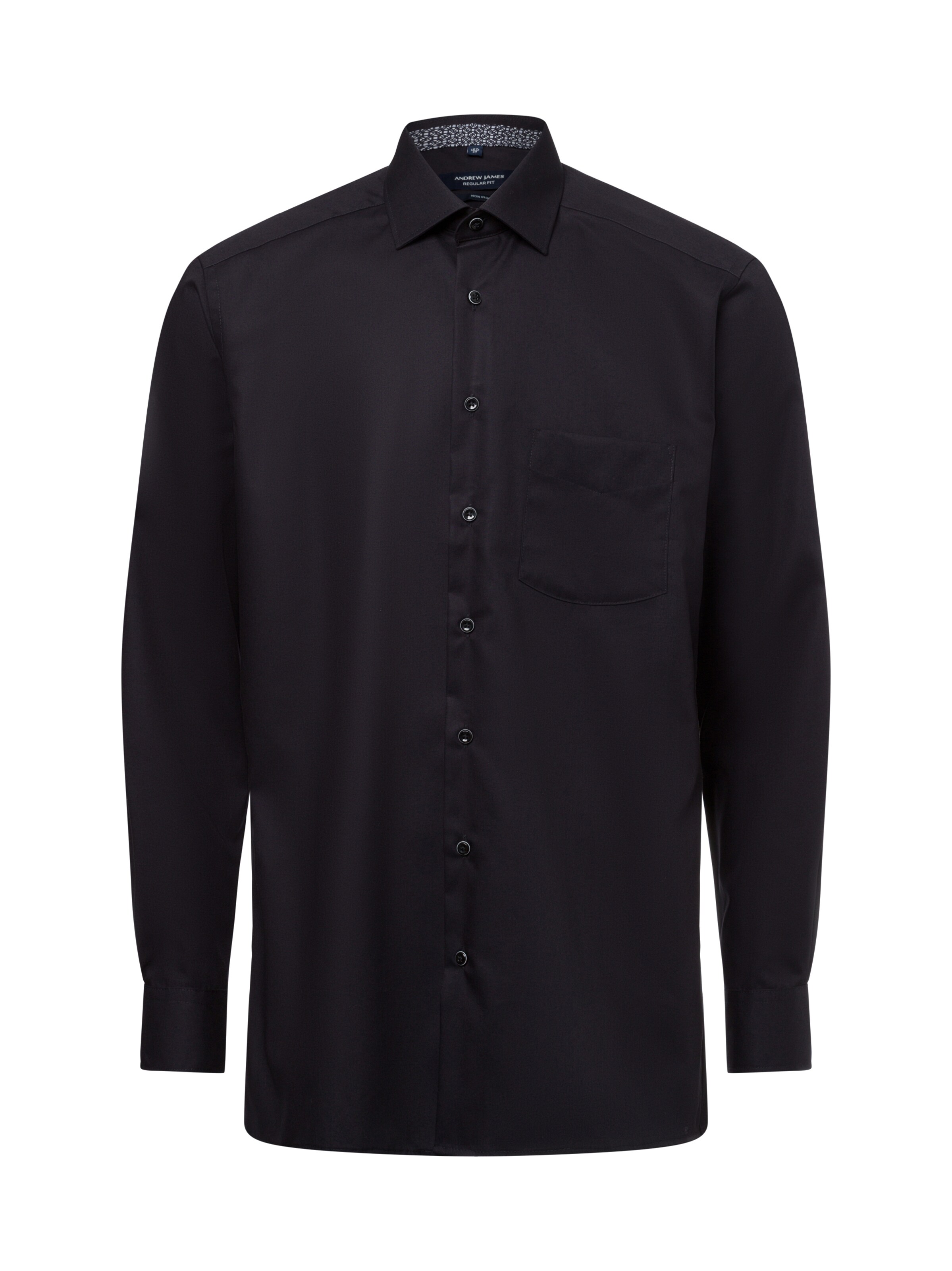 Andrew James Businesshemd ' ' in Schwarz: Vorderseite
