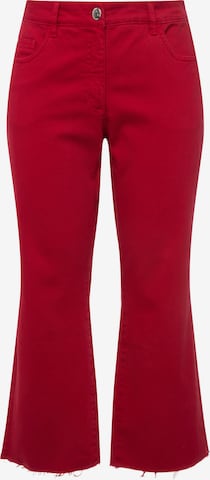 Angel of Style Flared Jeans in Red: front