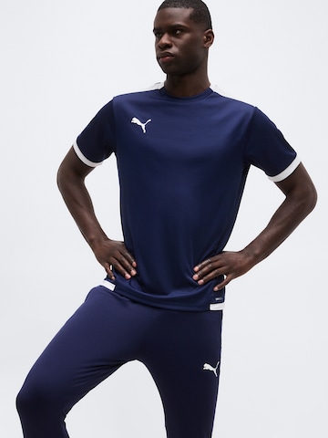 Coupe slim Pantalon de sport 'TeamLIGA26' PUMA en bleu