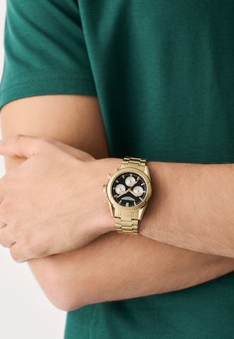 Aston Martin Analog Watch ' BST W ' in Gold: front