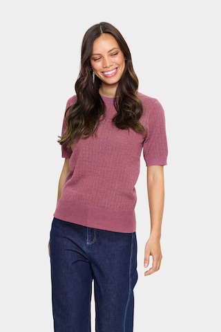 Pull-over 'Mila' SAINT TROPEZ en violet : devant