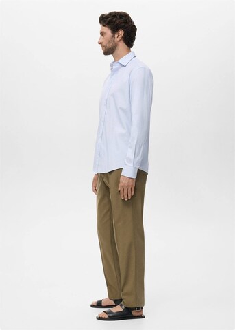 MANGO MAN Regular fit Button Up Shirt 'Playr' in Blue