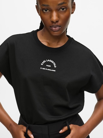 Karl Lagerfeld Majica 'RUE ST-GUILLAUME' | črna barva
