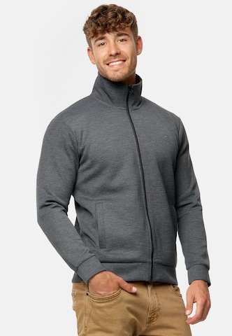 INDICODE JEANS Sweatvest 'Sharpis' in Grijs