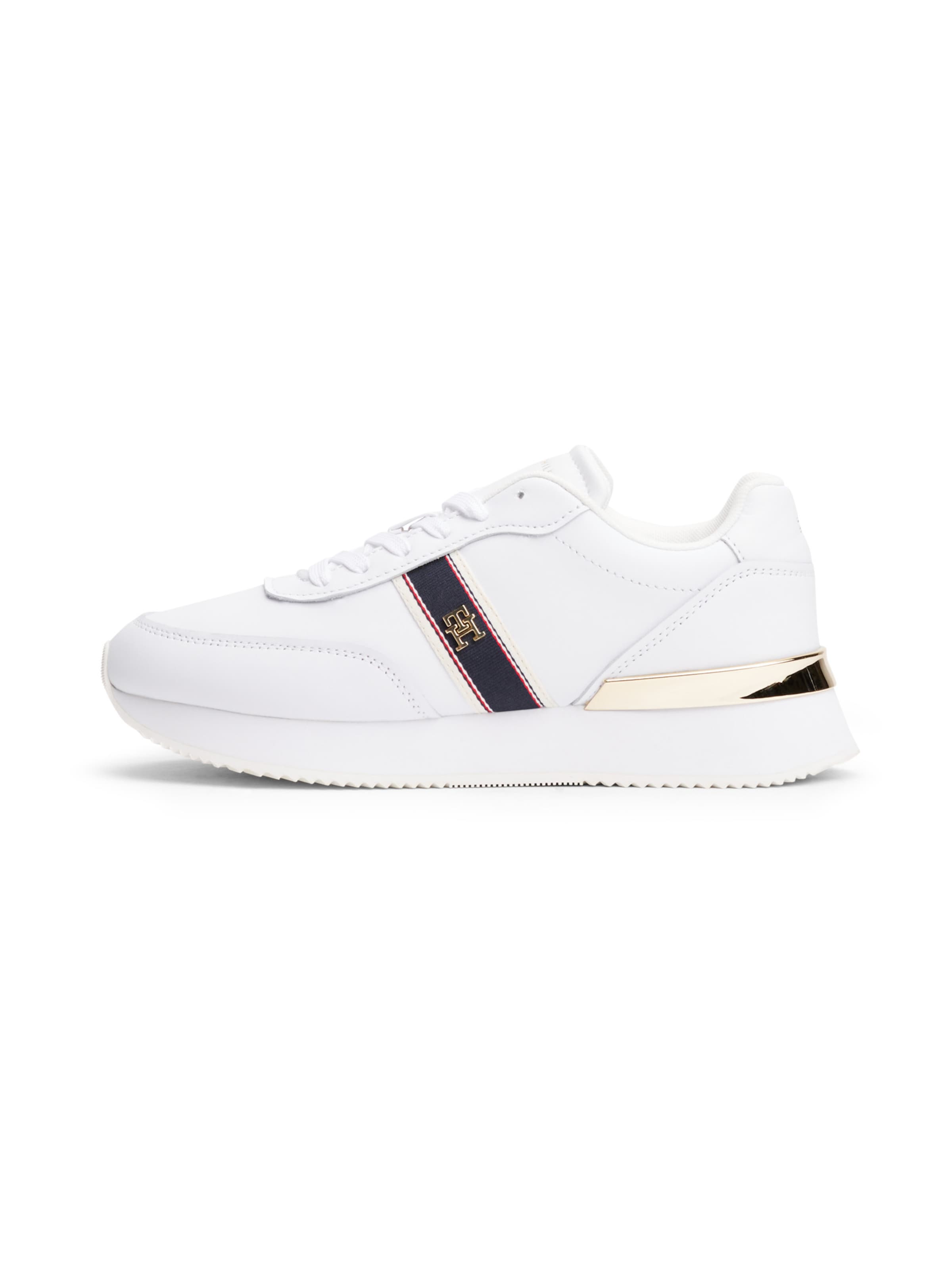 TOMMY HILFIGER Nizke superge | bela barva: sprednja stran