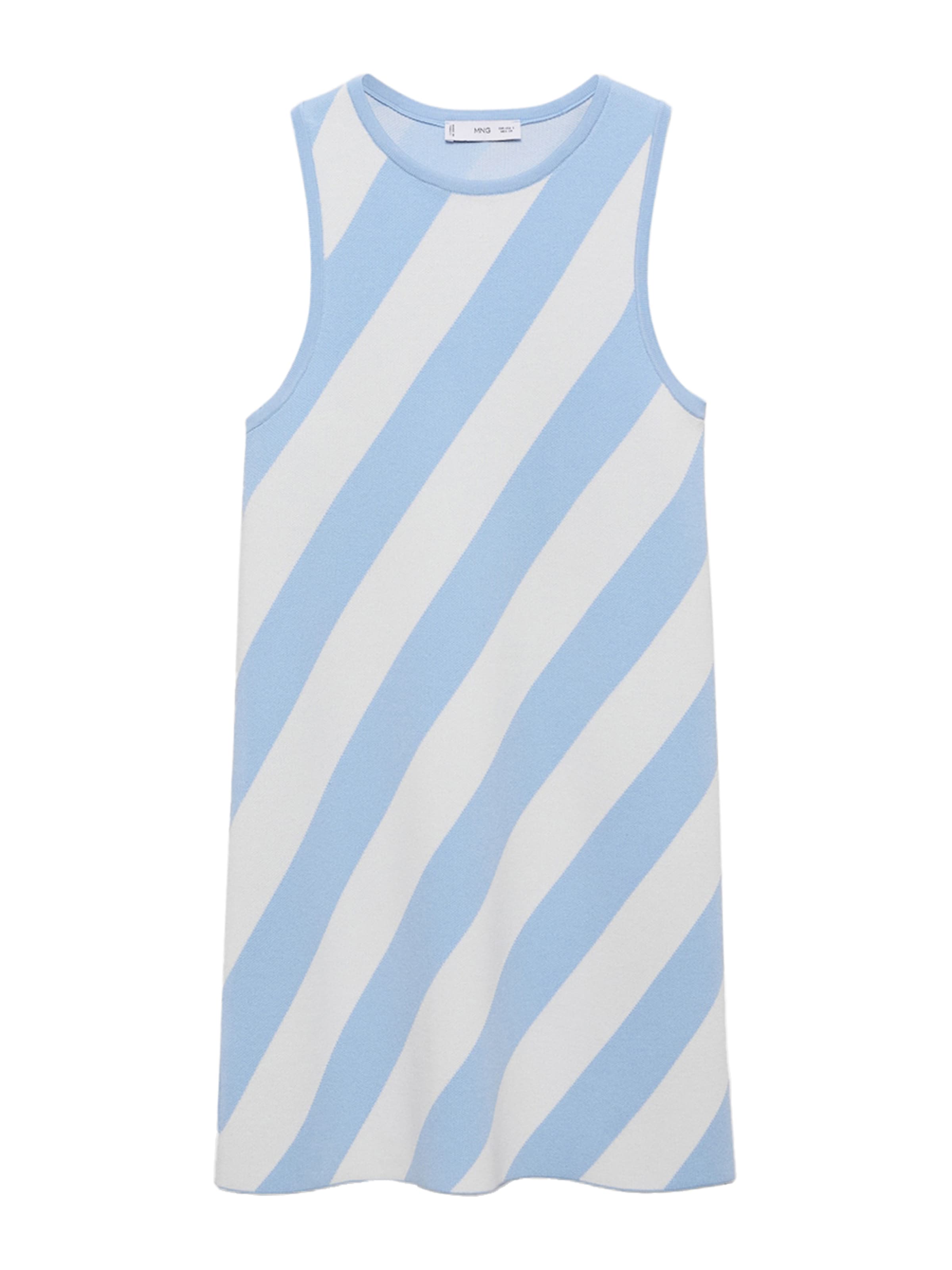 MANGO Kötött ruhák 'RALLADO' - kék: elől