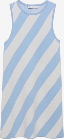 MANGO Pletené šaty 'RALLADO' - Modrá: predná strana