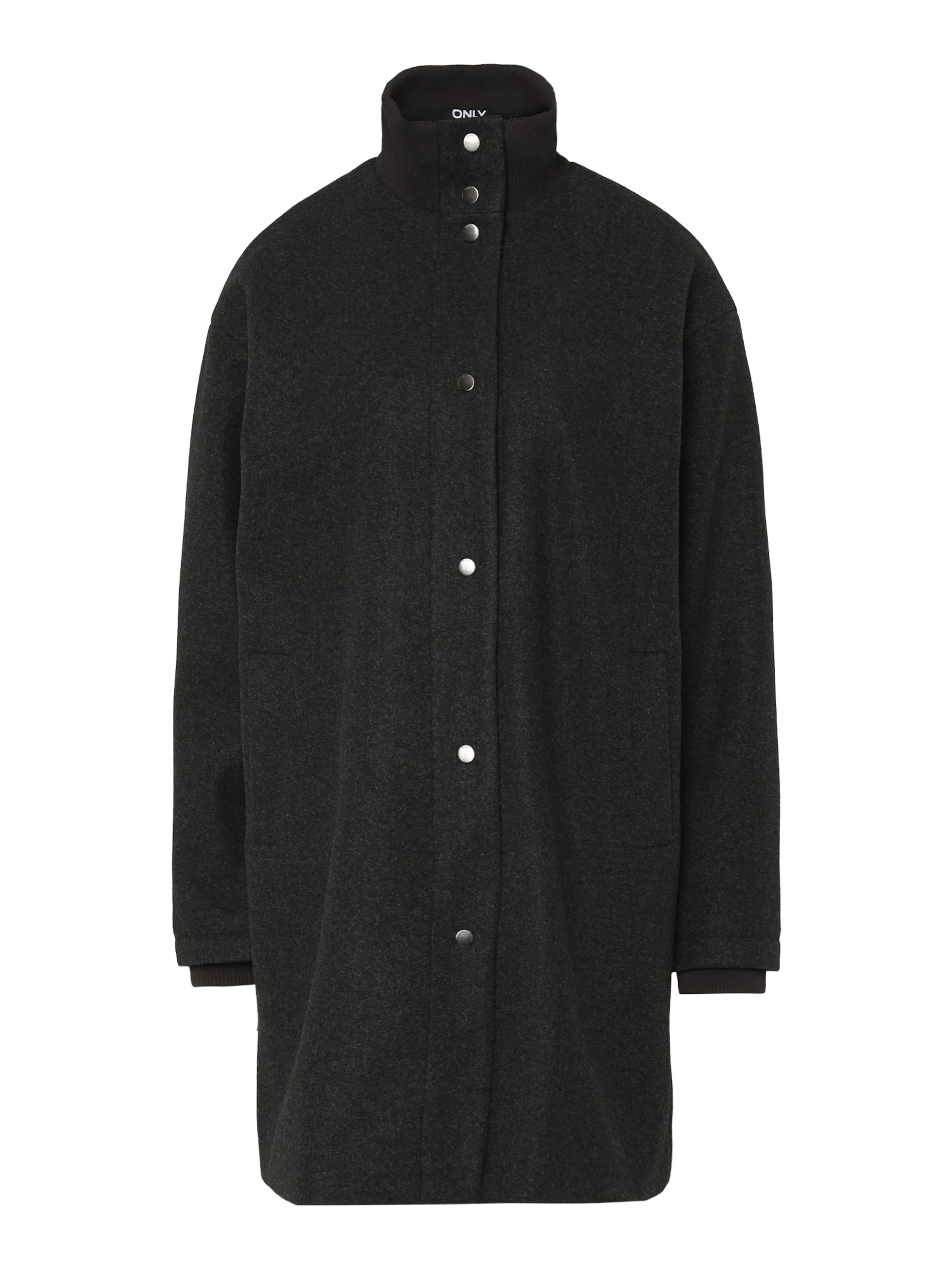 Only Tall Kevad-sügismantel 'ONLAUGUSTA', värv hall: eest vaates