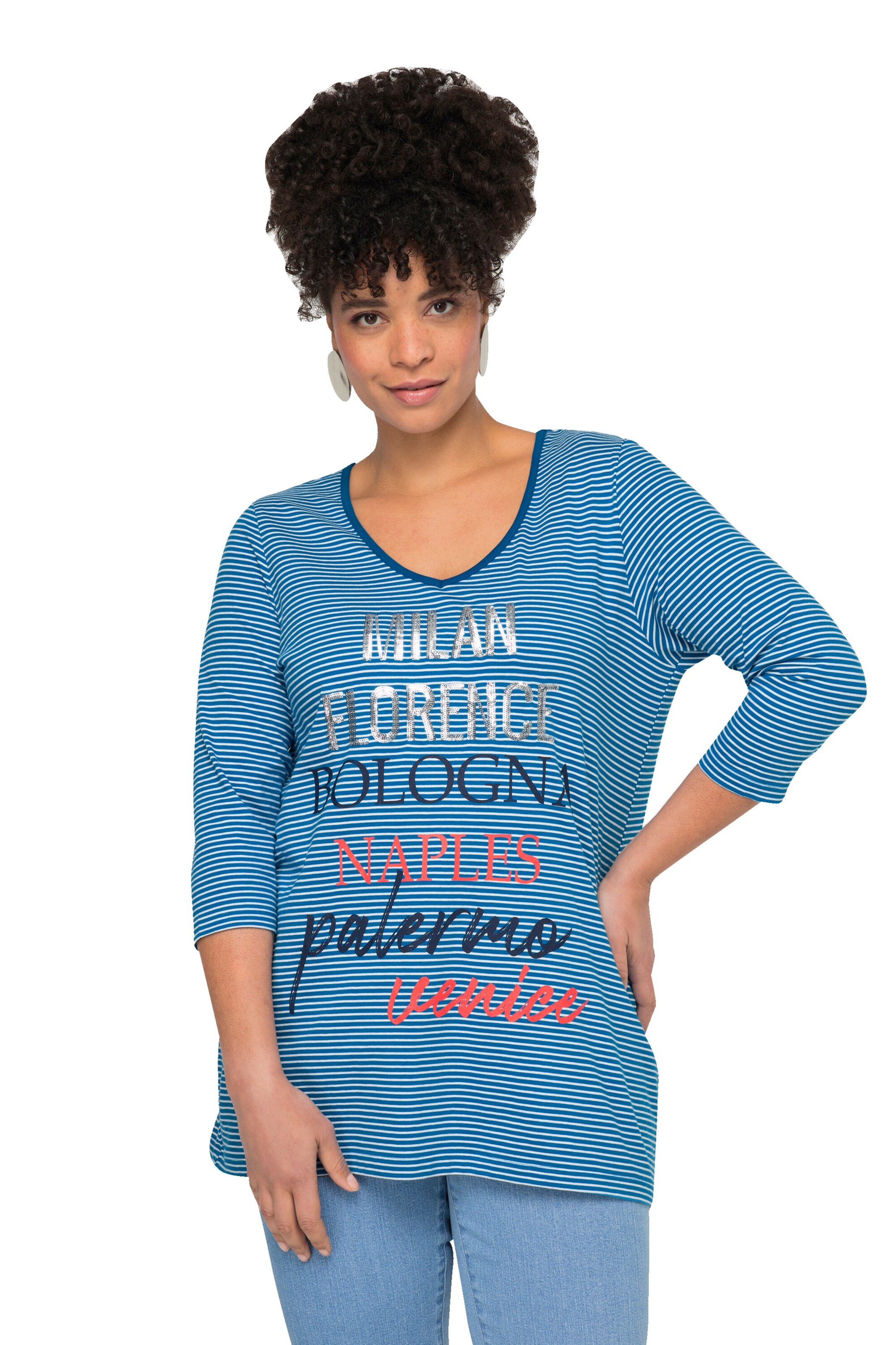 MIAMODA Shirt in Blue: front