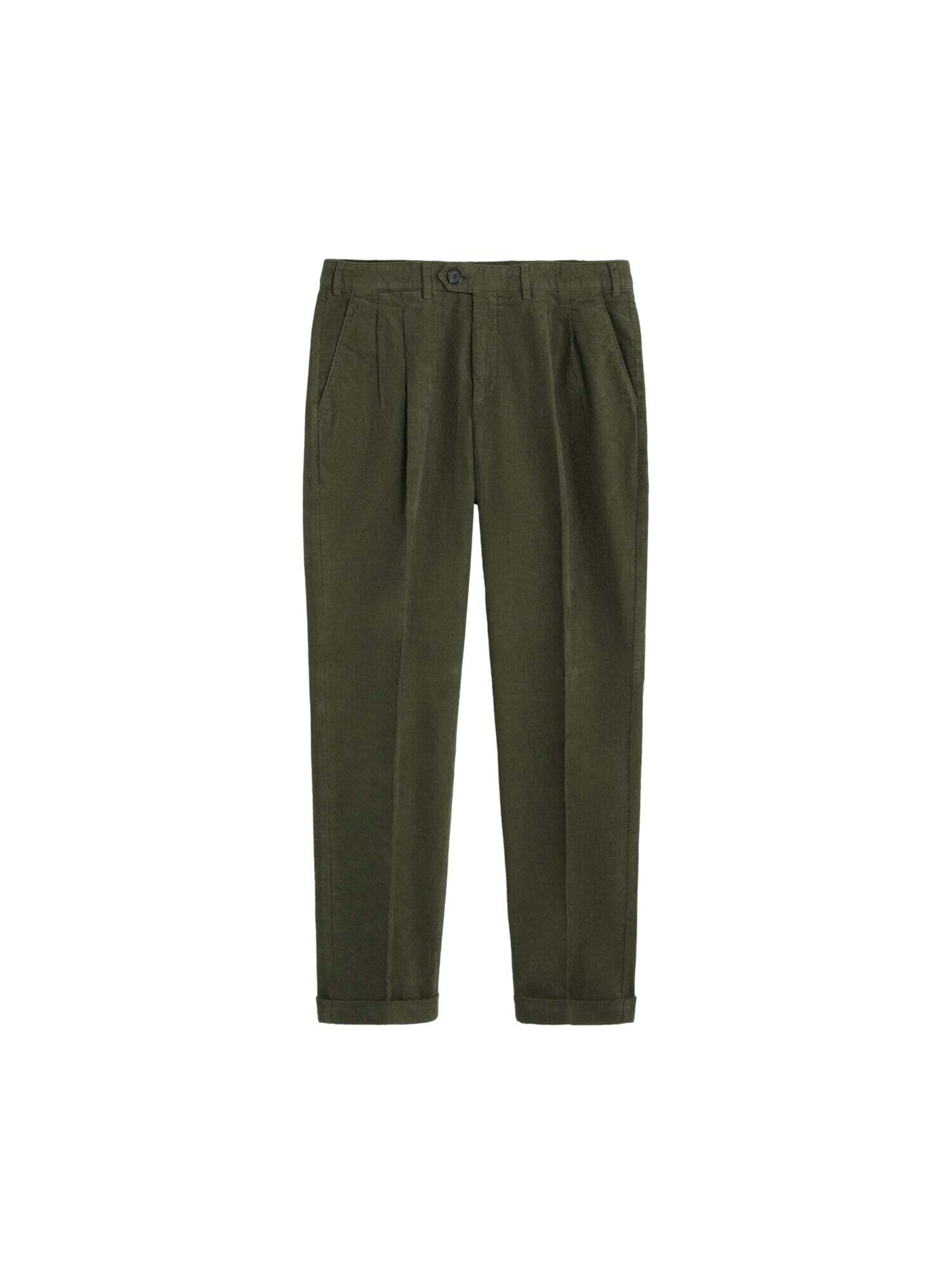 Scalpers Zúžený strih Nohavice s pukmi 'Velaz' - Zelená: predná strana