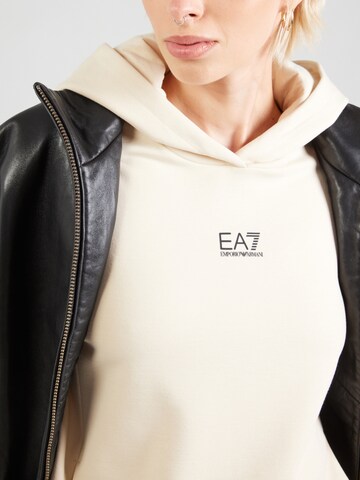 Felpa di EA7 Emporio Armani in beige