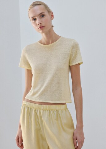 MANGO Schlafshirt 'Tonic' in Gelb: Vorderseite
