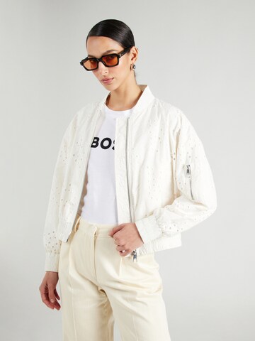 Veste mi-saison 'Prodery' BOSS en blanc : devant