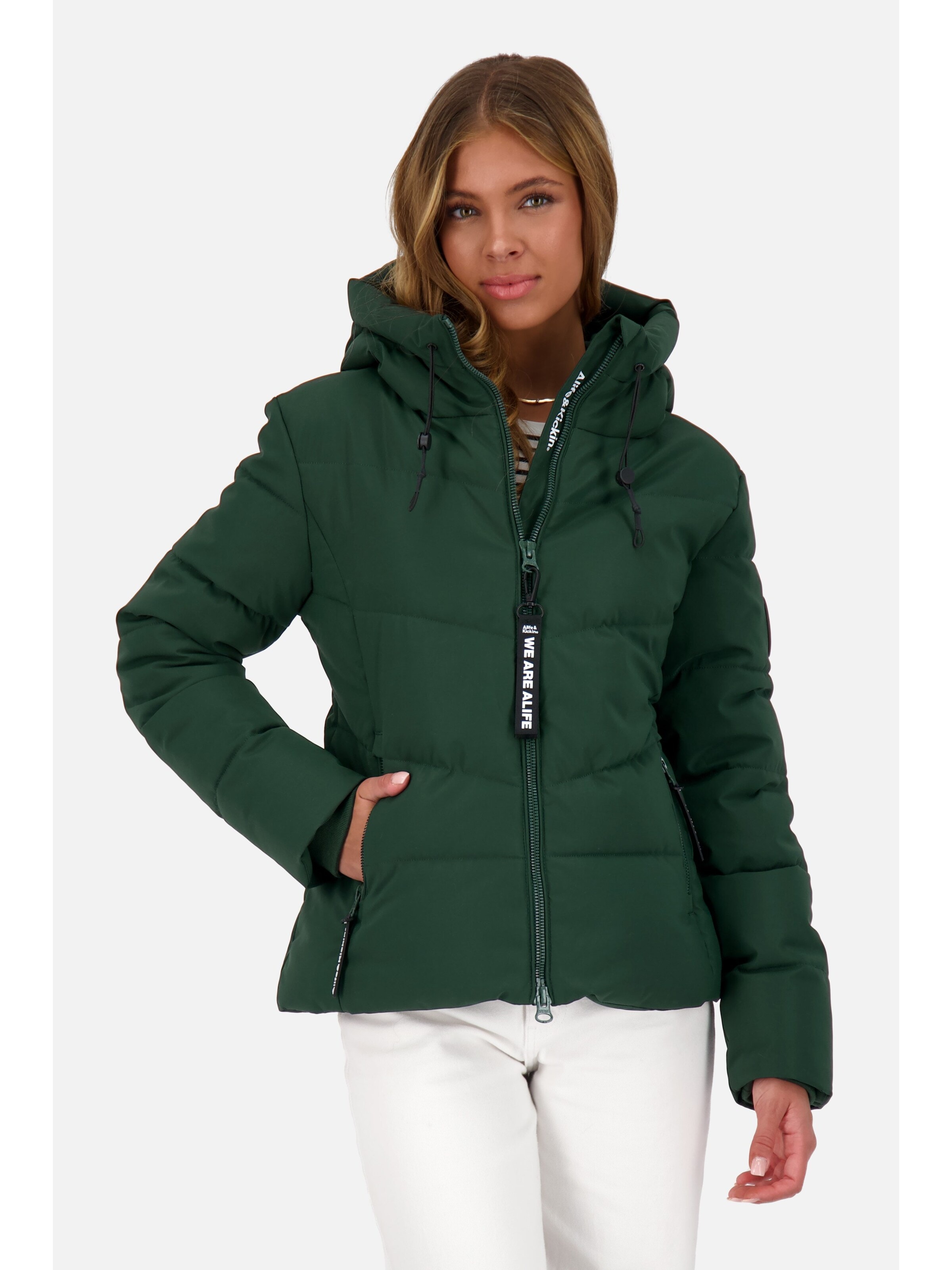 alife & kickin Winterjacke 'Michaela'‌‌‌‌‌‌ in Grün: Vorderseite