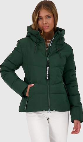 alife & kickin Winterjacke 'Michaela' in Grün: Vorderseite