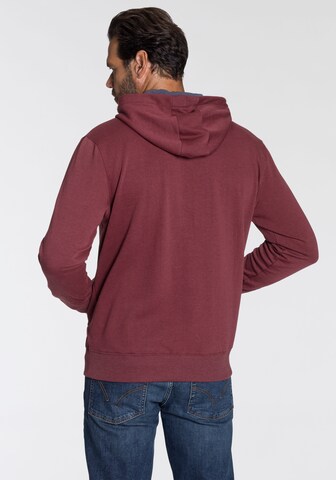 Man's World Zip-Up Hoodie in Red