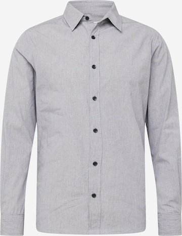 Coupe regular Chemise 'Dogtooth' BURTON MENSWEAR LONDON en noir : devant