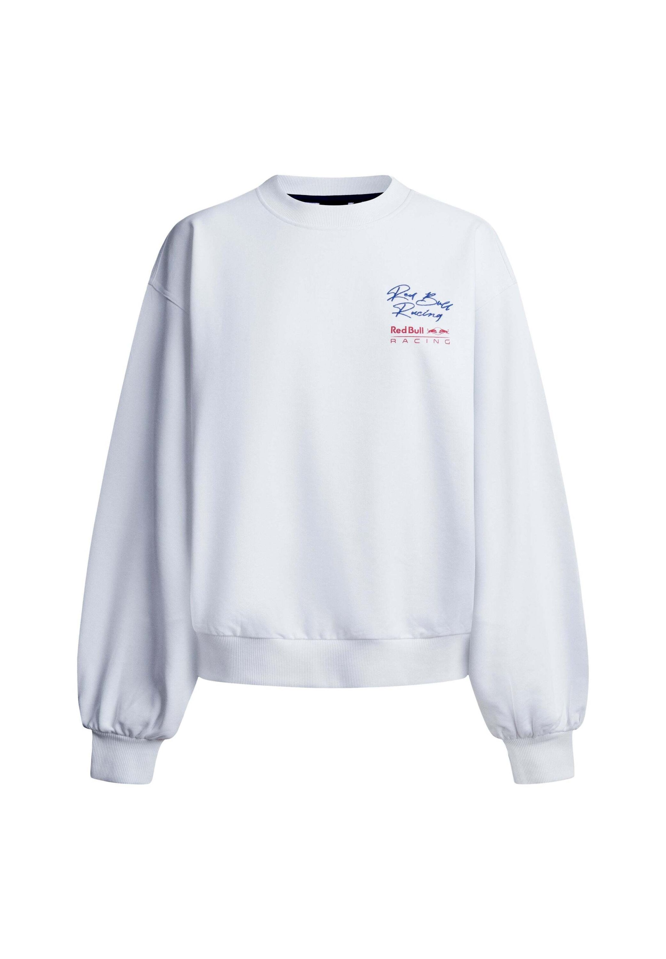 Red Bull Racing x Pepe Jeans Sweatshirt 'Driving' in Wit: voorkant