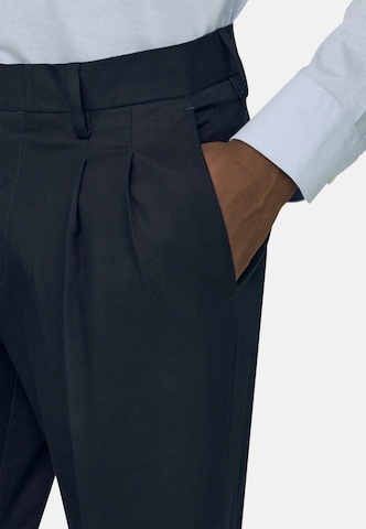 Boggi Milano Regular Trousers with creases in Blue