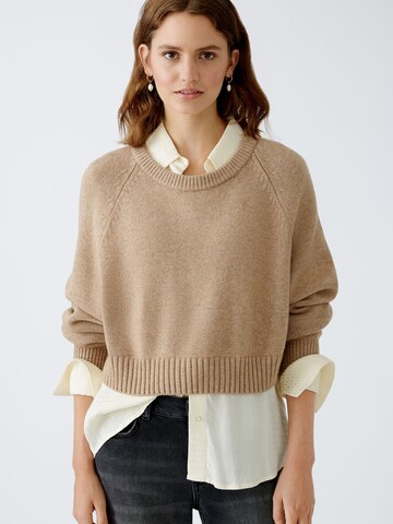 OUI Pullover in Beige: Vorderseite