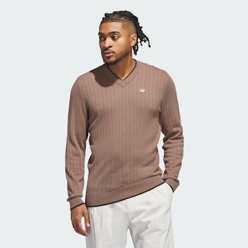 Pull-over de sport ADIDAS PERFORMANCE en marron : devant