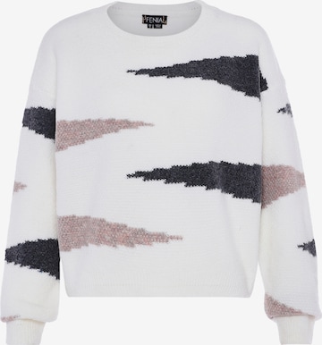 balta FENIA Megztinis: priekis