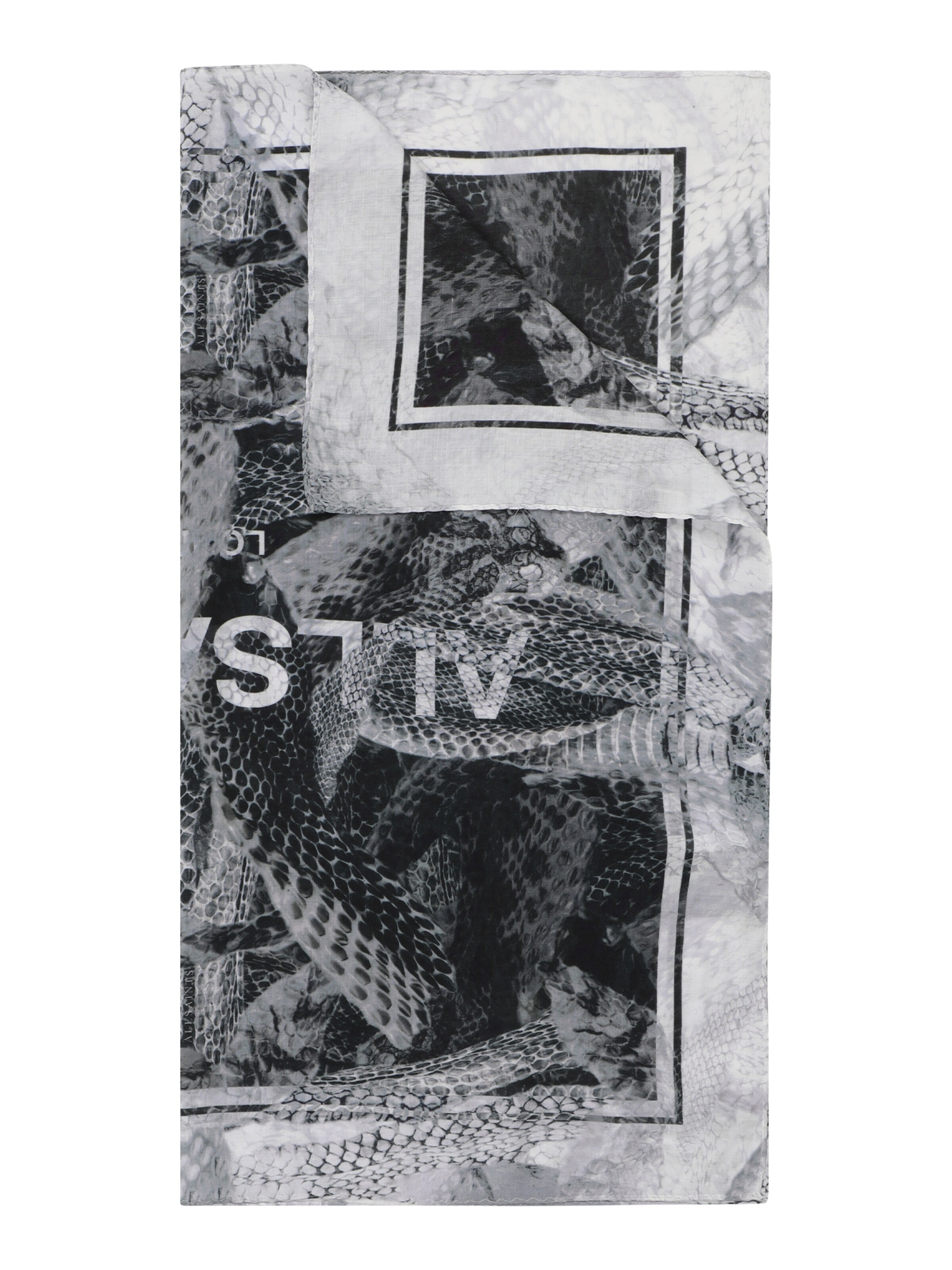 AllSaints Tørklæde i sort: forside