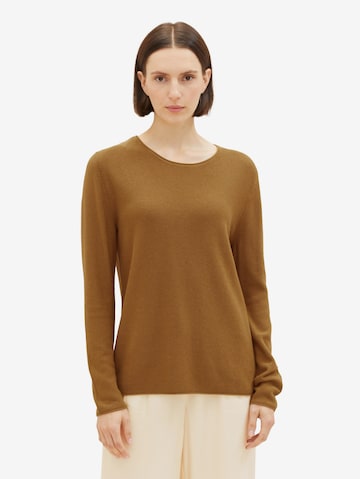 TOM TAILOR Sweater in Green: front