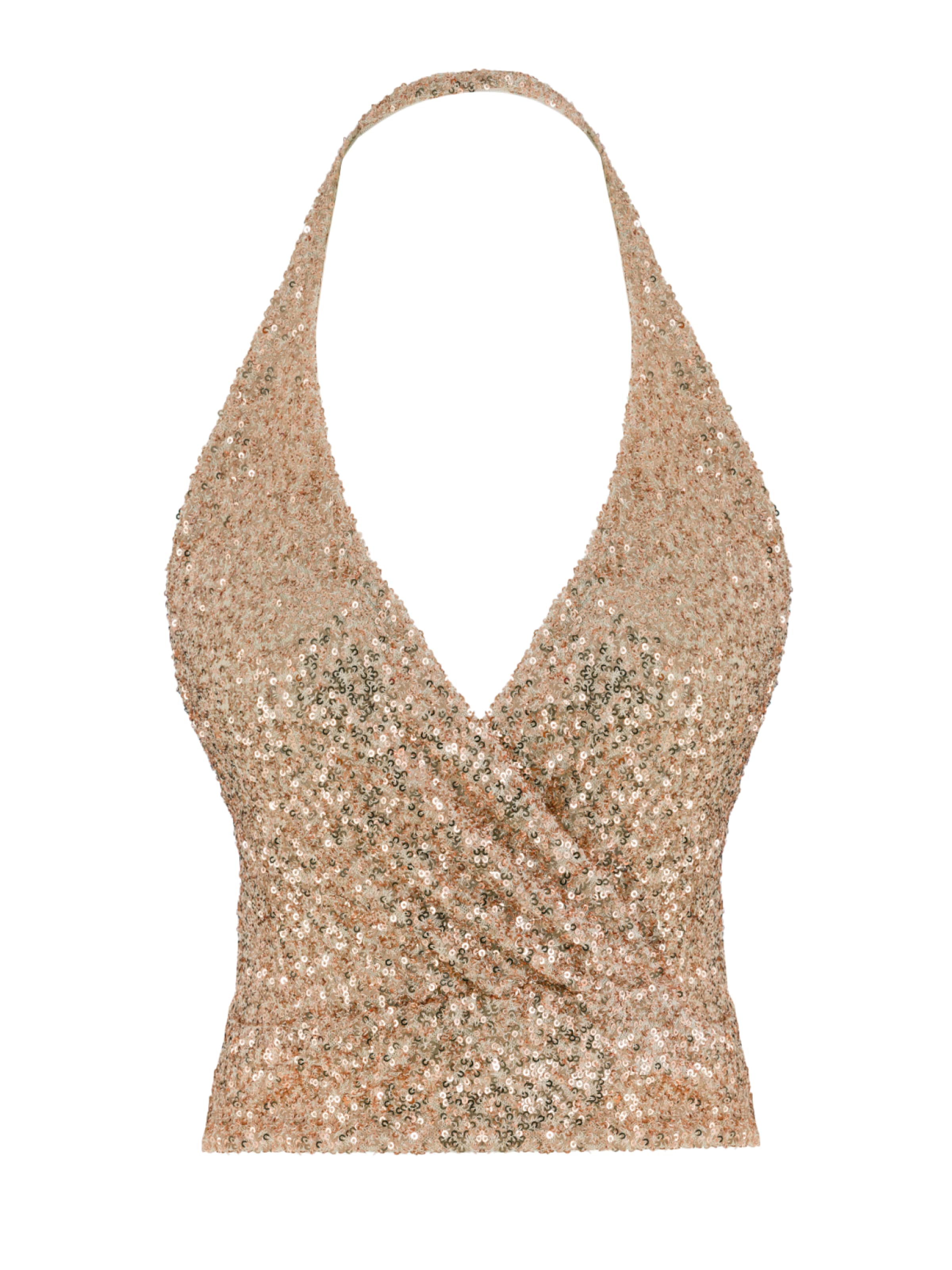 No Matter What Top in Gold: front