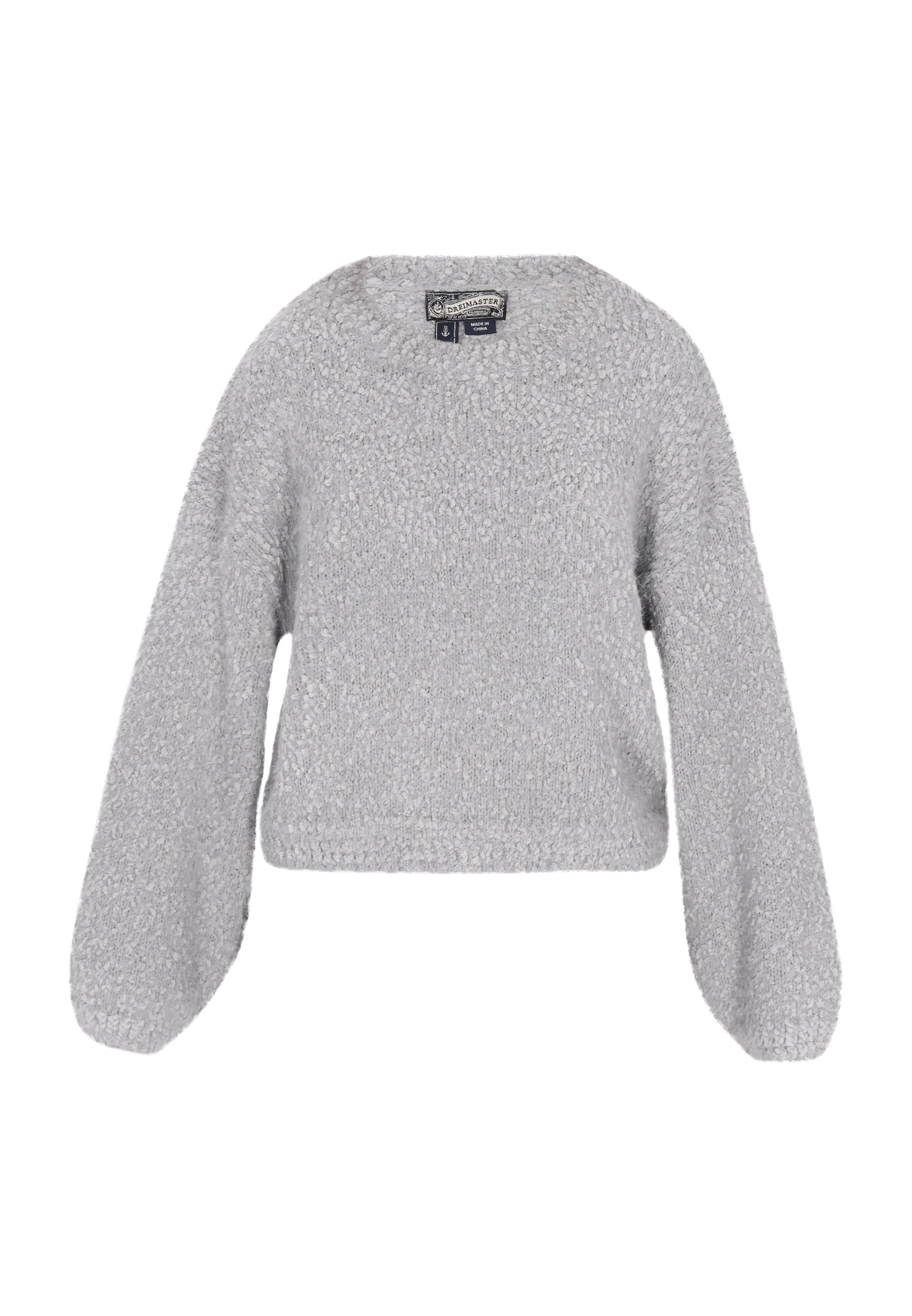 DreiMaster Vintage Pullover in Grau: Vorderseite