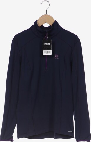 SALOMON Sweatshirt & Zip-Up Hoodie in M in Blue: front