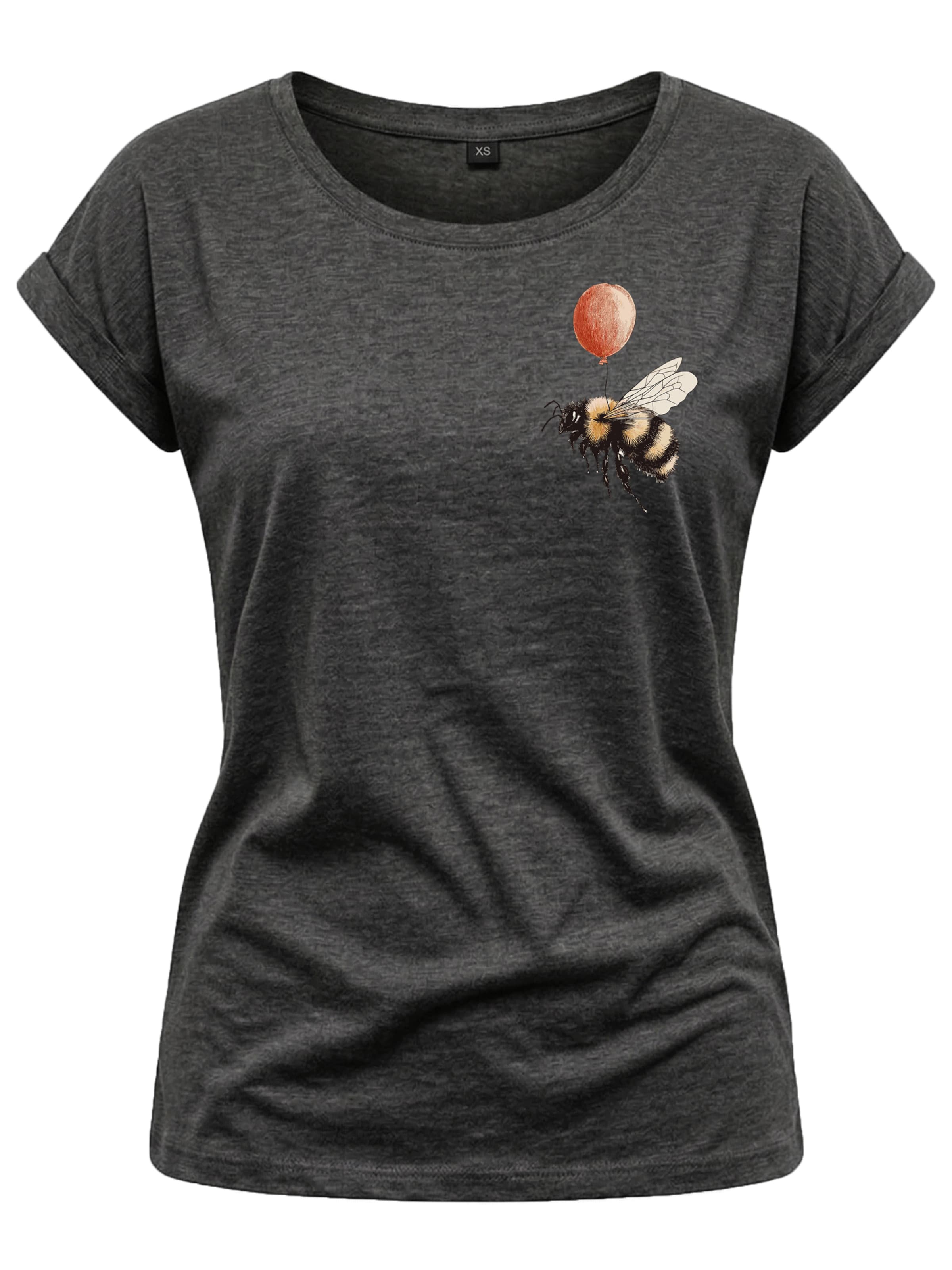 MAKAYA Shirt 'Flughilfe' in Grey: front
