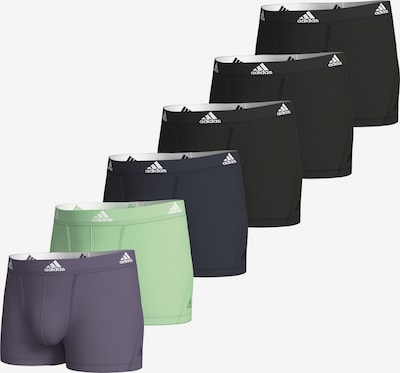 ADIDAS ORIGINALS Boxershorts ' Flex Cotton ' in de kleur Grijs / Groen / Zwart / Wit, Productweergave