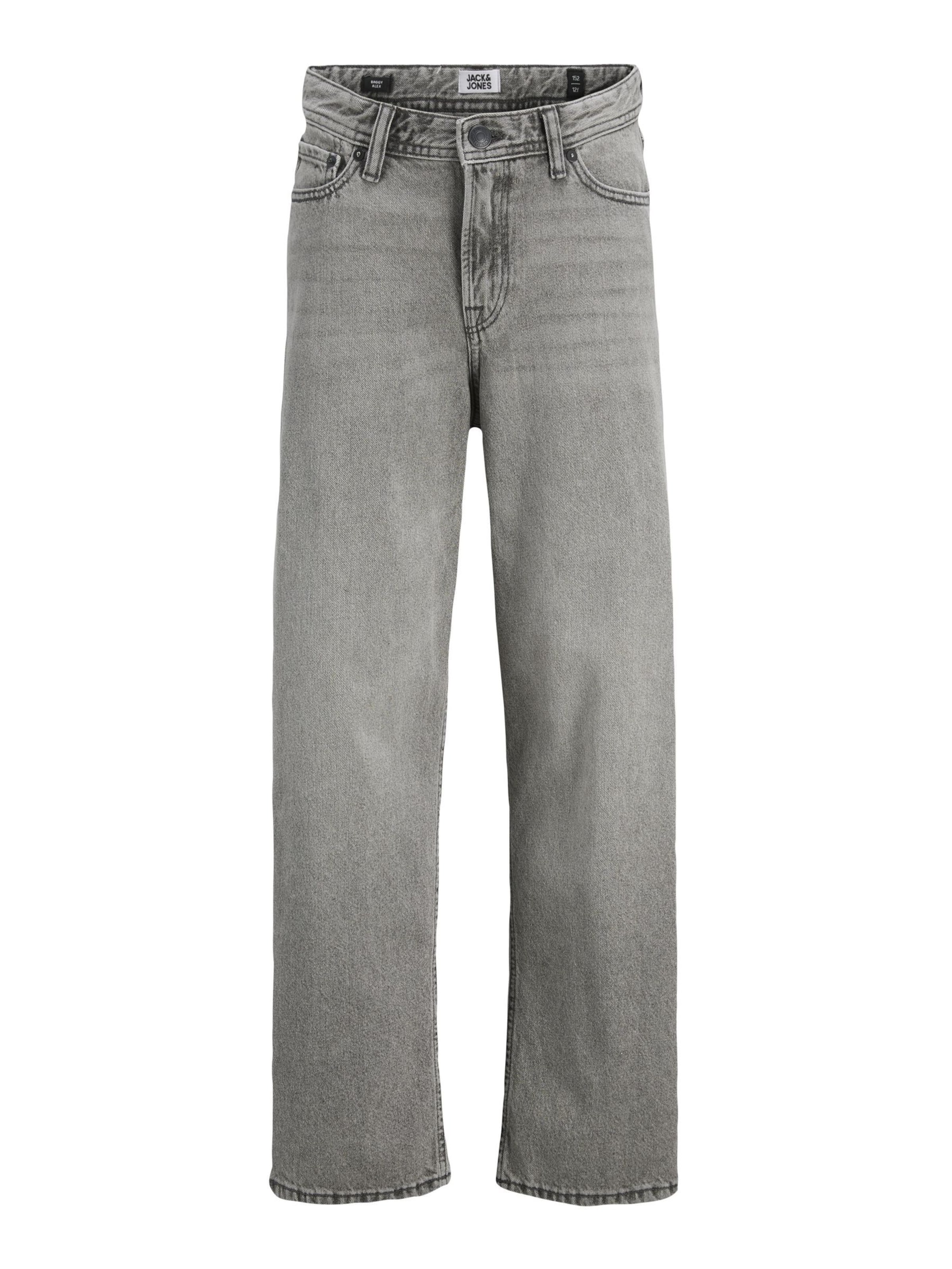 Jack & Jones Junior - Ropa ancha Vaquero 'JJIAlex JJOriginal' en gris: frente