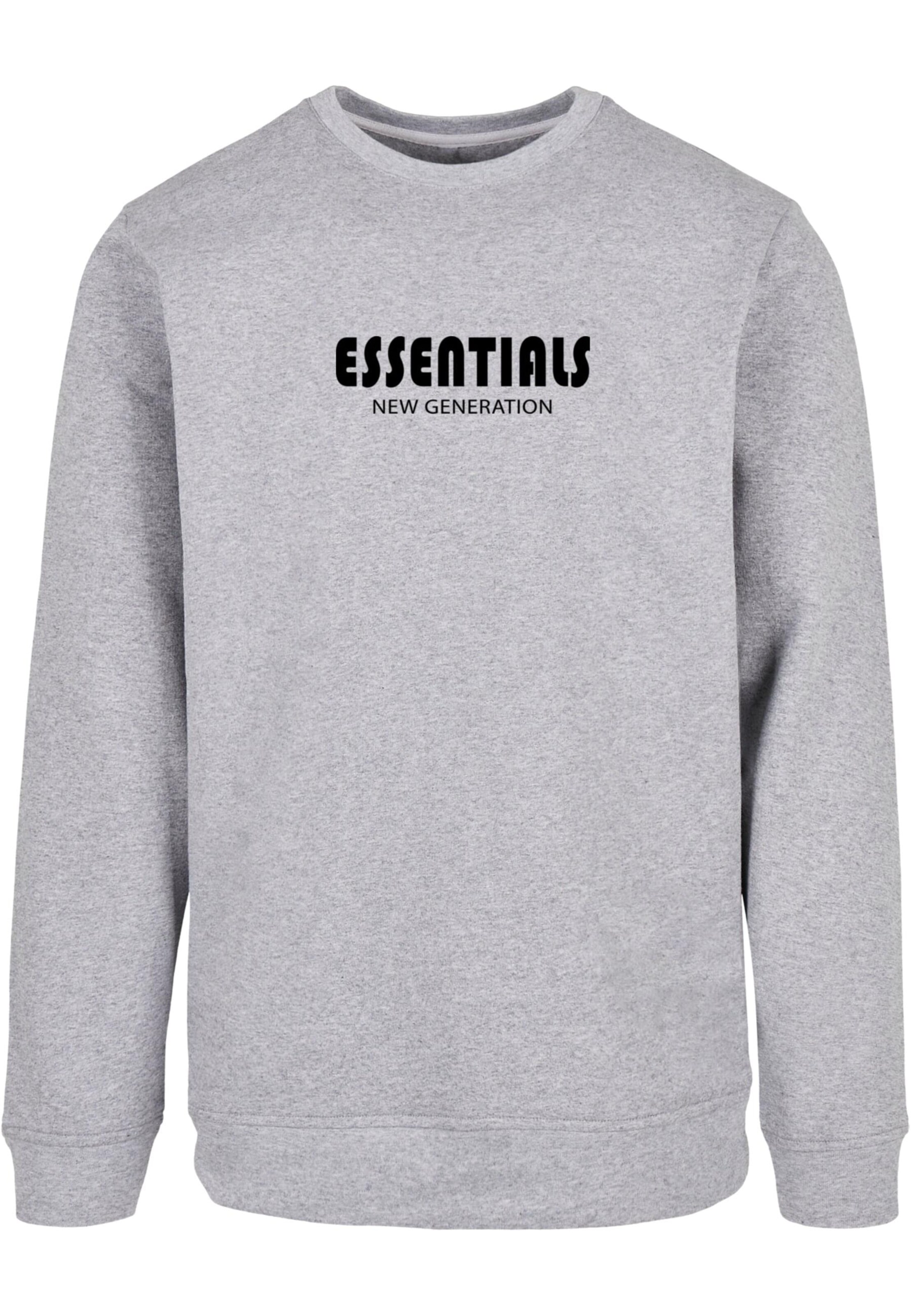 Merchcode Sweatshirt 'Essentials New Generation' in Grey: front