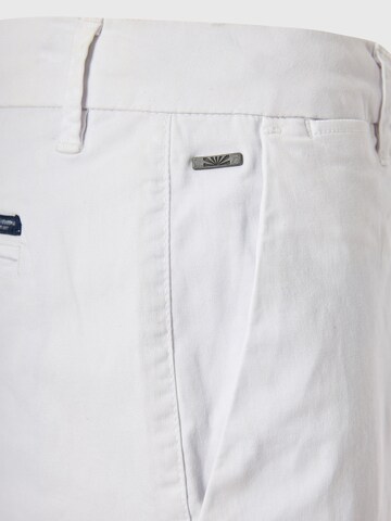 Regular Pantalon chino Funky Buddha en blanc