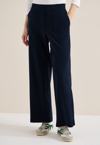 CECIL Loose fit Pants in Blue: front