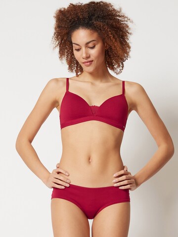 Triangle Soutien-gorge Skiny en rouge : devant