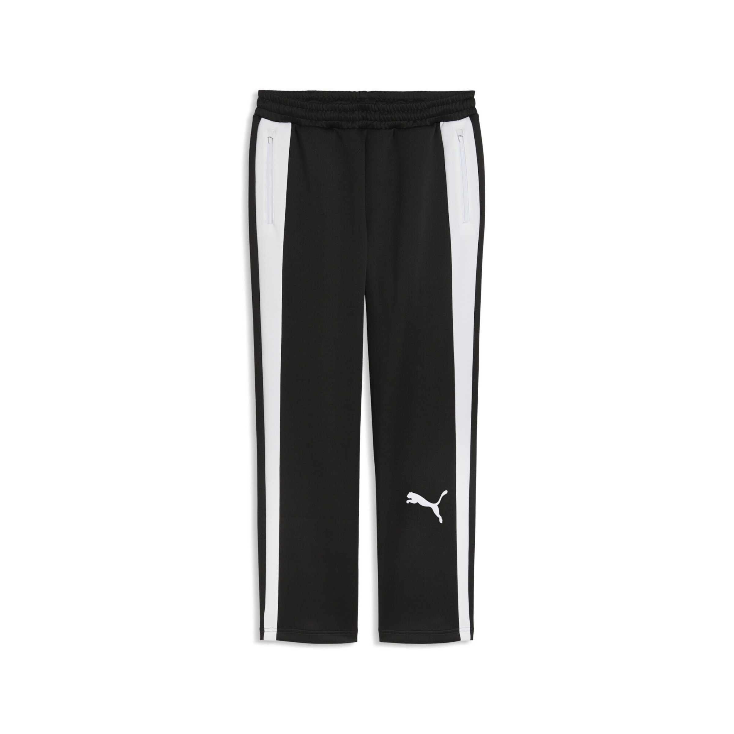 Loosefit Pantalon de sport 'T7' PUMA en noir : devant