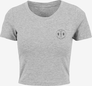 Merchcode T- Shirt 'Mothers Day - The best mom' in Grau: predná strana