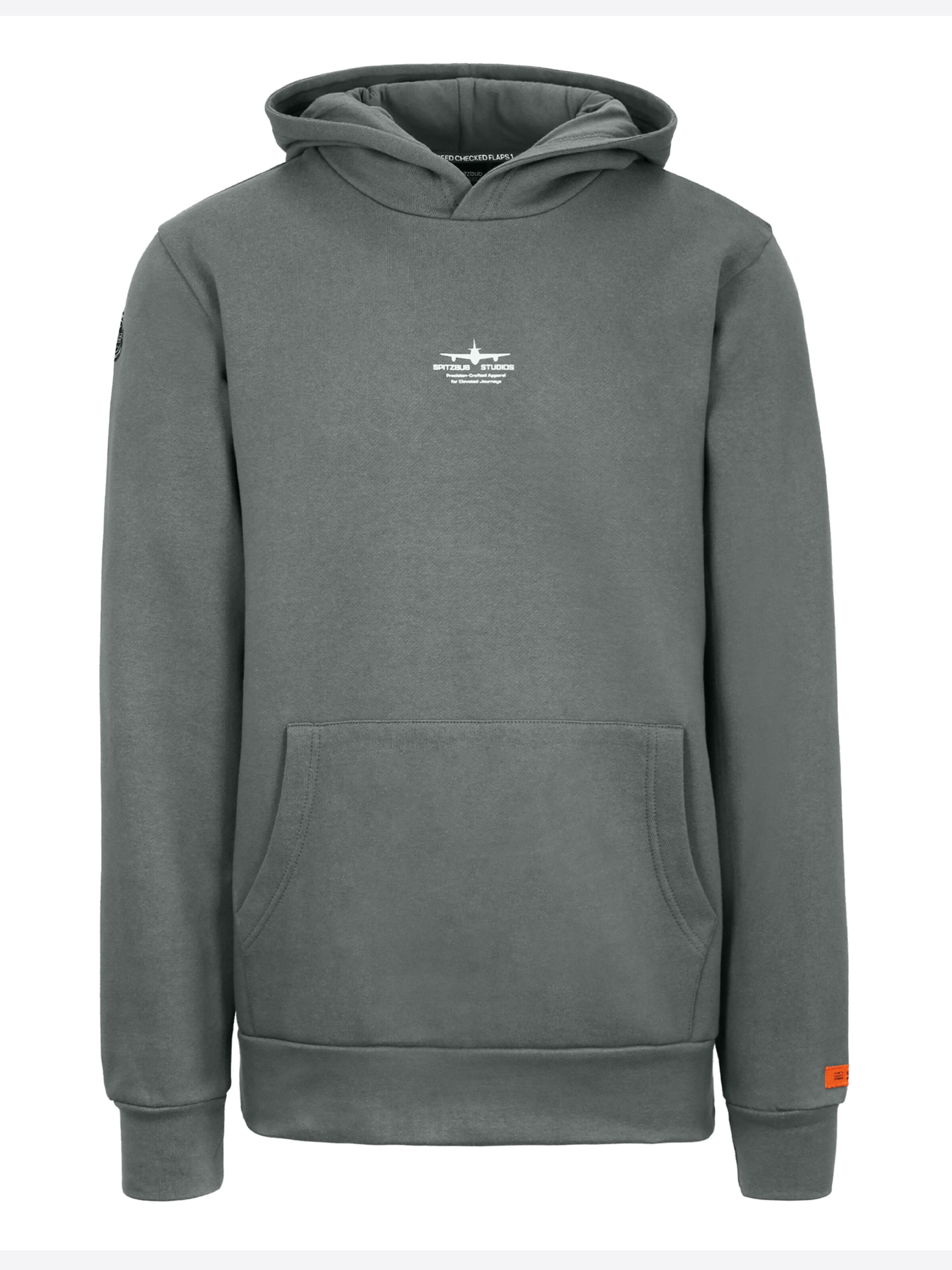 SPITZBUB Pullover 'Flight' in Grau: Vorderseite