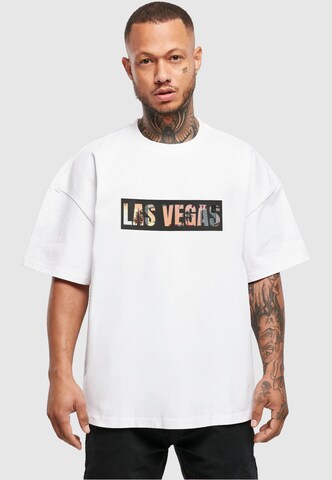 Merchcode Shirt 'Las Vegas' in Wit: voorkant