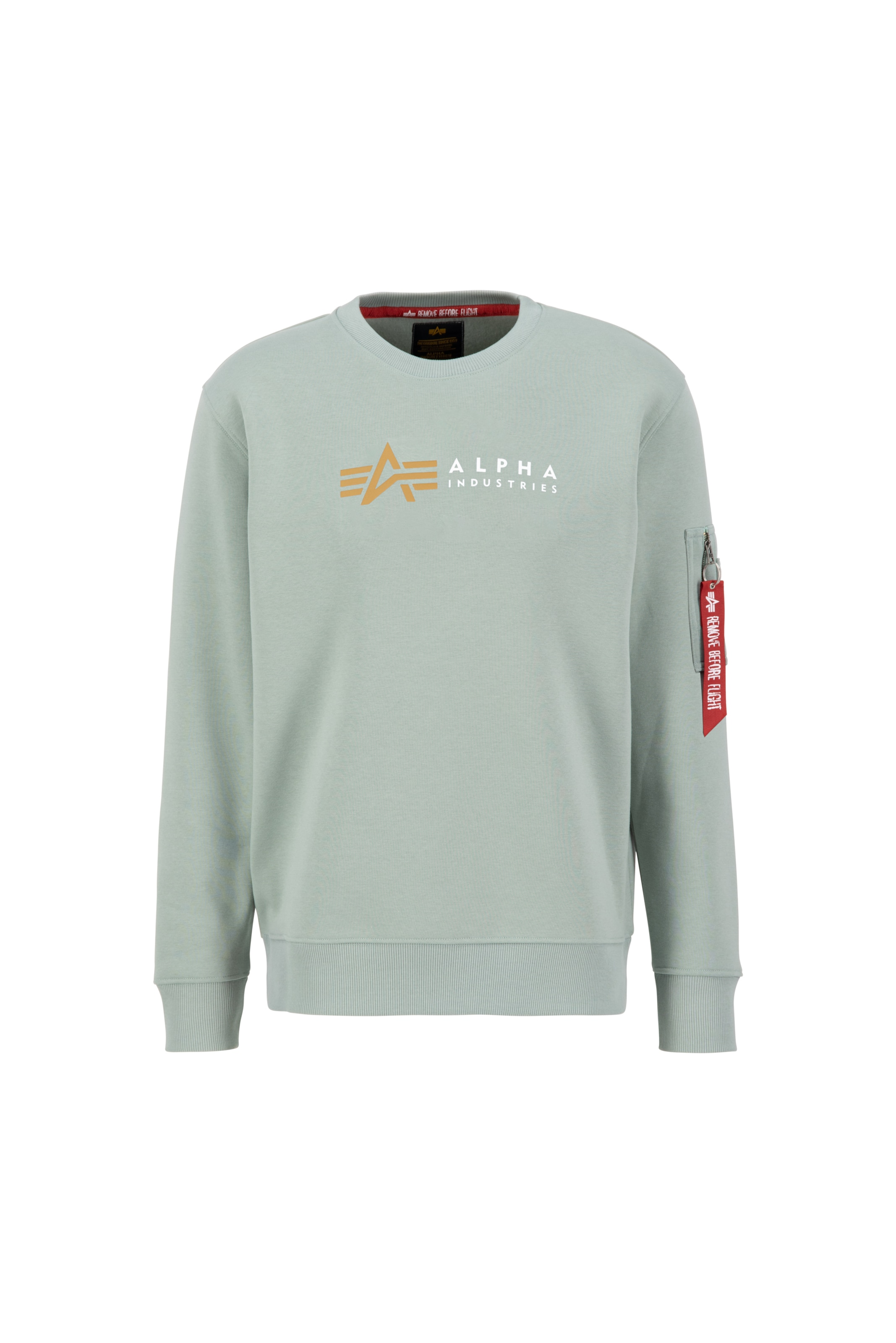 ALPHA INDUSTRIES Sweatshirt in Grün: Vorderseite