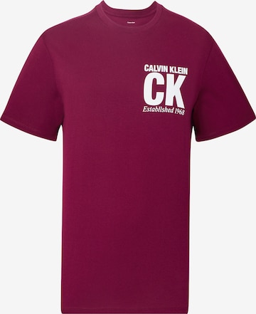 Calvin Klein Μπλουζάκι σε λιλά: μπροστά
