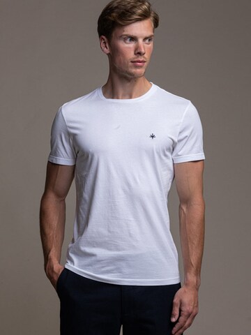 Laurent Vergne Shirt 'Laurent Vergne - Thierry Cotton T-shirt - White' in Wit: voorkant