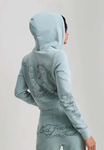 Ed Hardy Суичъри с качулка в зелено